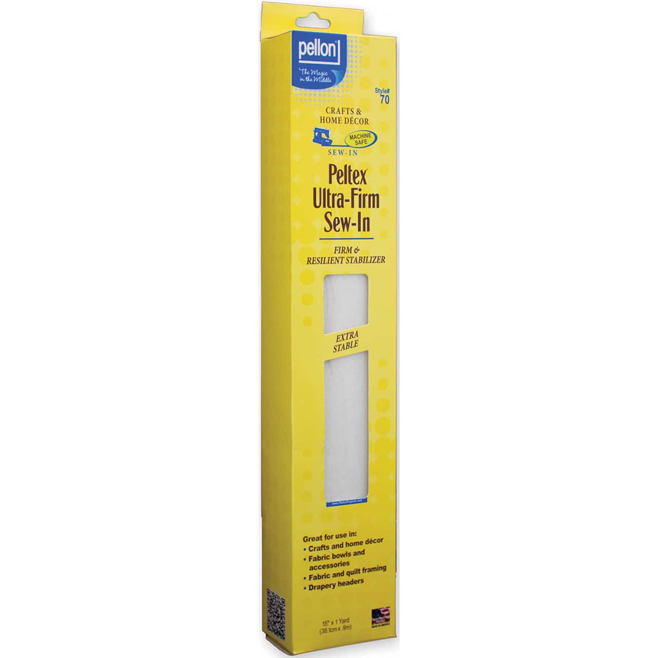 Pellon® Peltex® Ultra-Firm Sew-In Stabilizer, 15'' x 1yd.